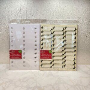 Gartner Studios, Lot‎ of 2, 150 Count Address Labels Holiday Snowflake and Holly